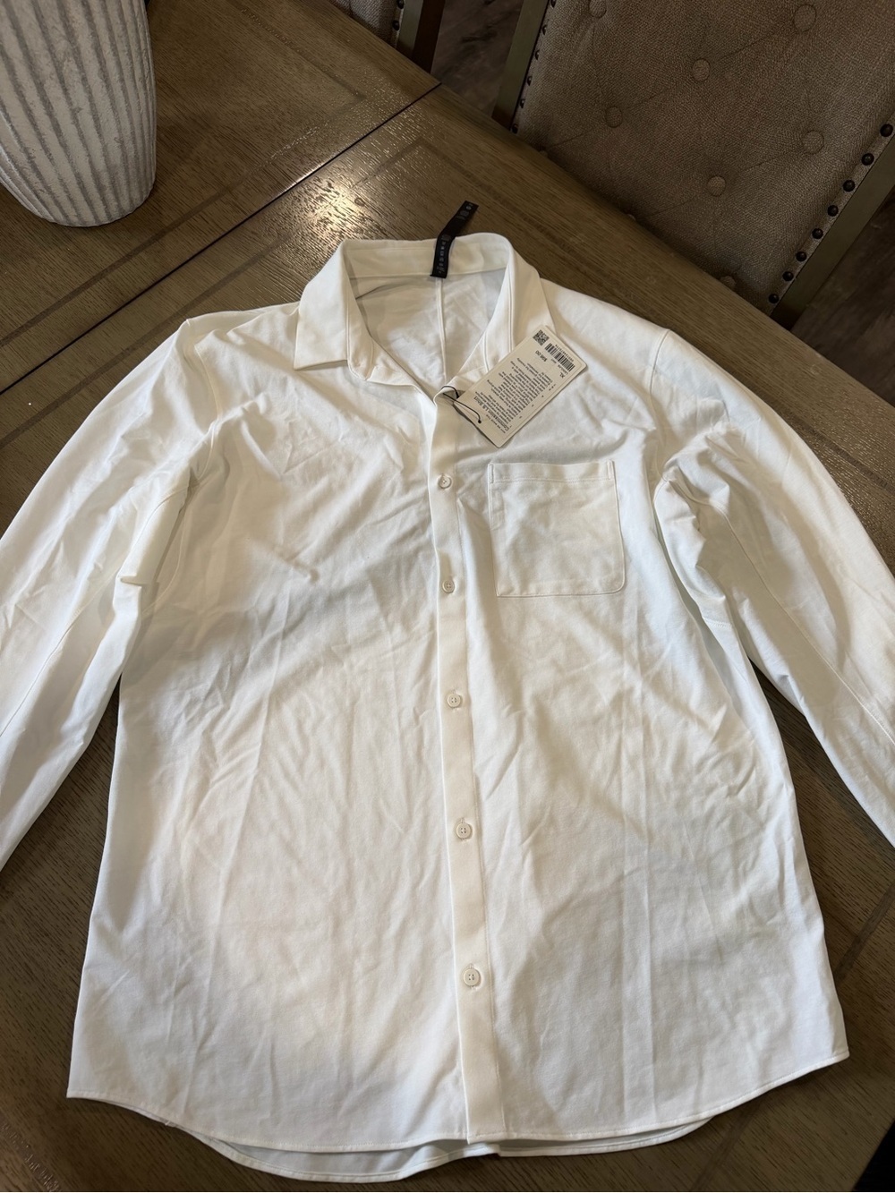 lululemon athletica White Casual Button-Down Shirt